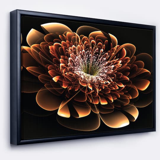 Designart - Brown Fractal Flower